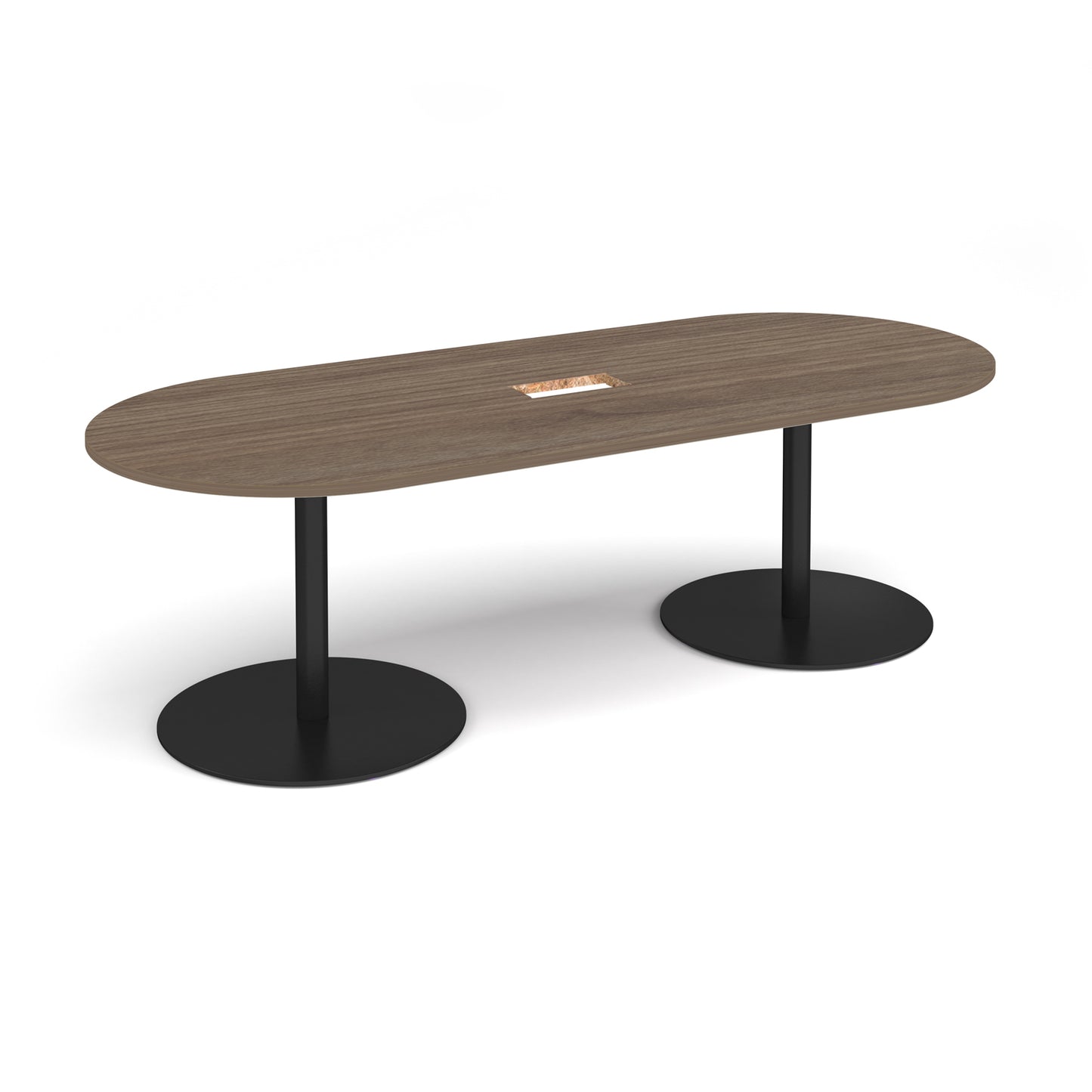 Eternal radial end power ready boardroom table