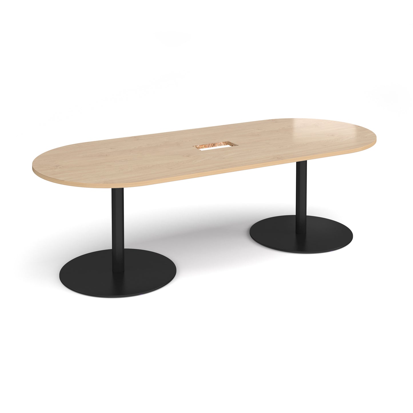 Eternal radial end power ready boardroom table