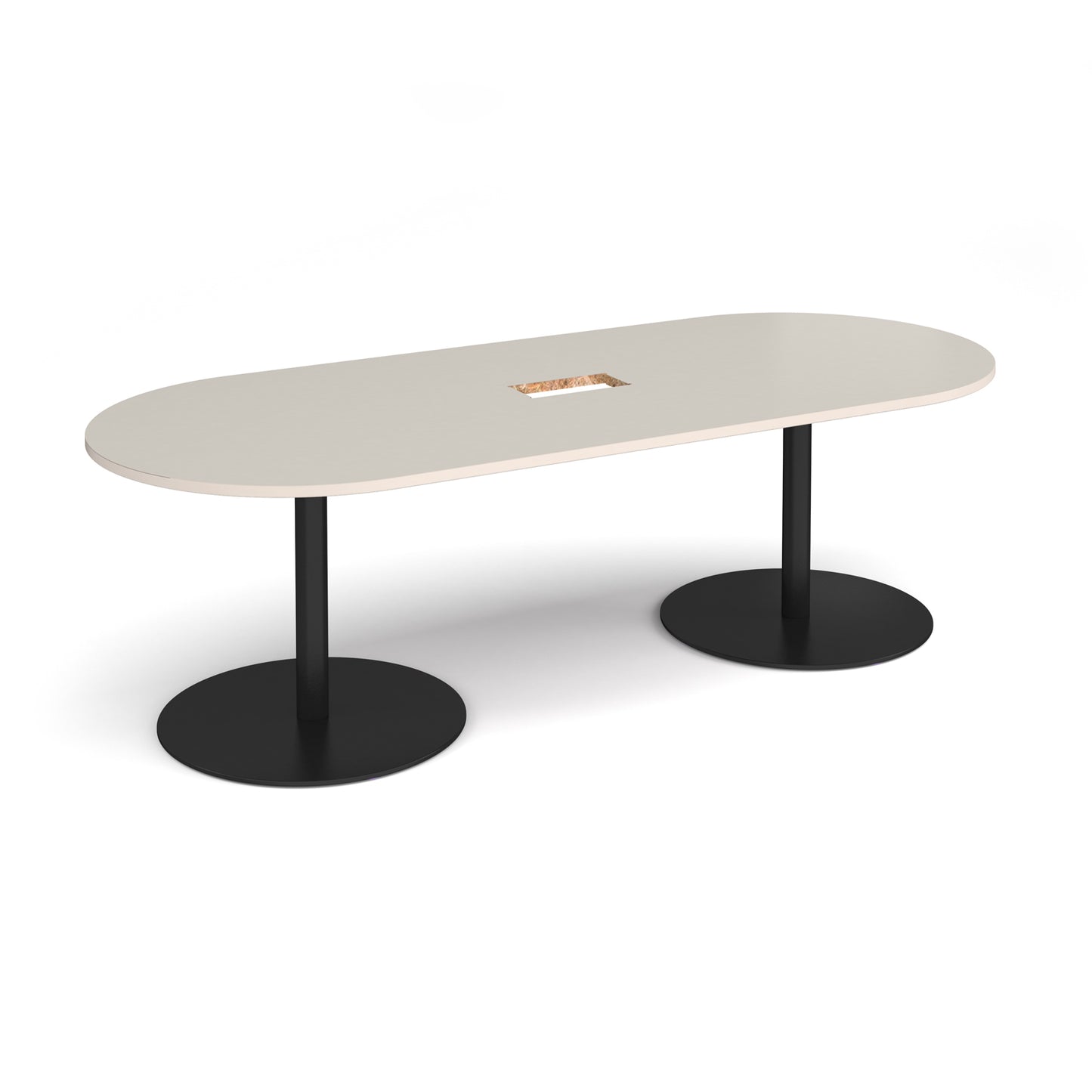 Eternal radial end power ready boardroom table