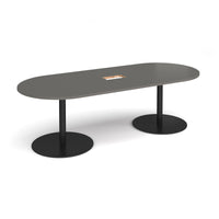 Eternal radial end power ready boardroom table