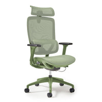 High back executive mesh task chair with integrated head rest