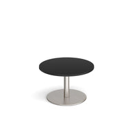 Monza circular coffee table with flat round base