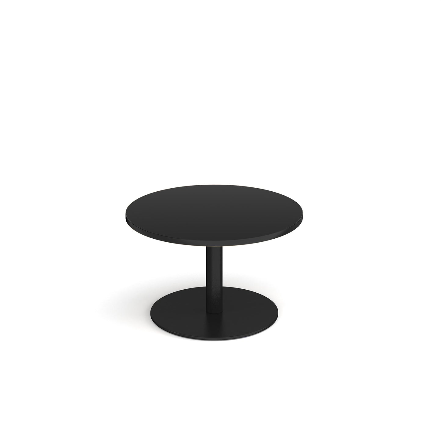 Monza circular coffee table with flat round base