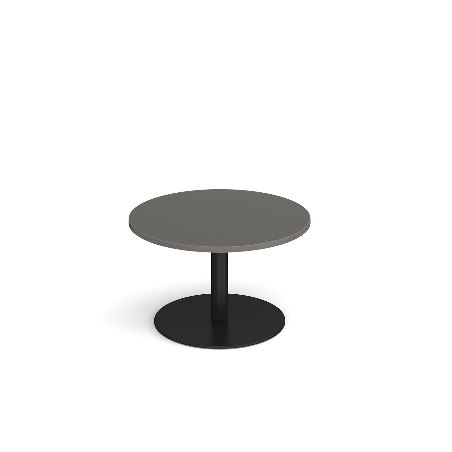 Monza circular coffee table with flat round base