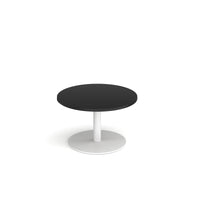 Monza circular coffee table with flat round base