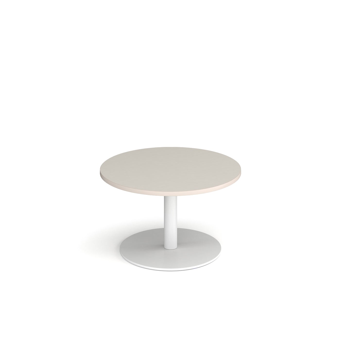 Monza circular coffee table with flat round base