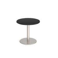 Monza circular dining table with flat round base