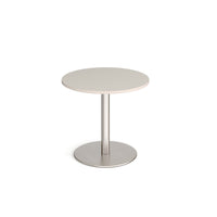 Monza circular dining table with flat round base