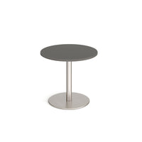 Monza circular dining table with flat round base
