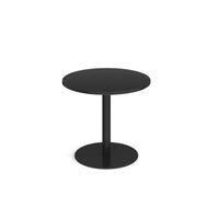 Monza circular dining table with flat round base