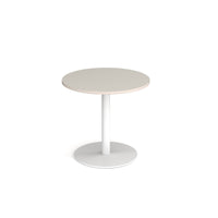 Monza circular dining table with flat round base