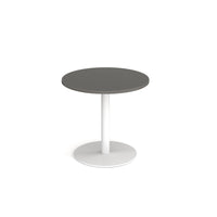 Monza circular dining table with flat round base