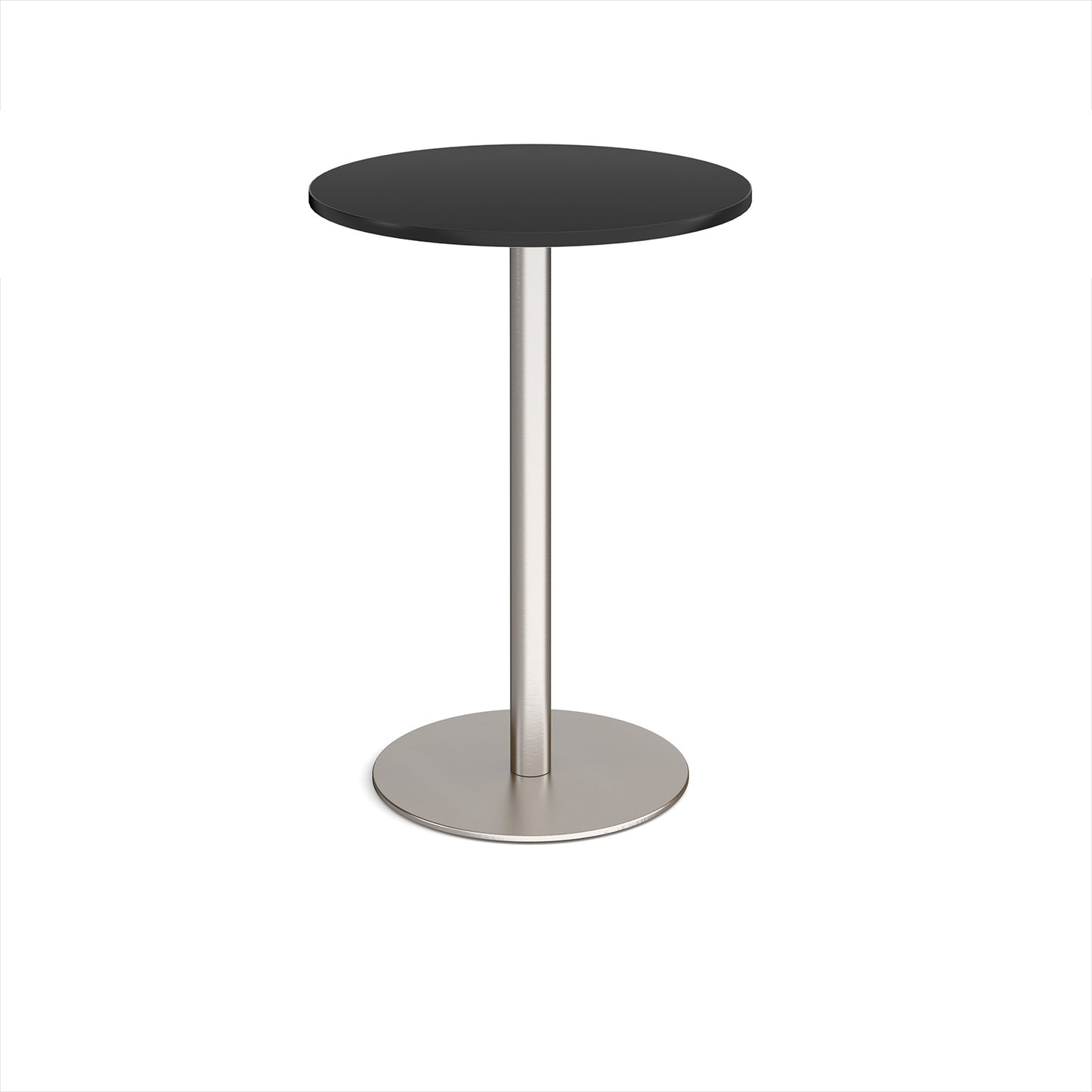 Monza circular poseur table with flat round base
