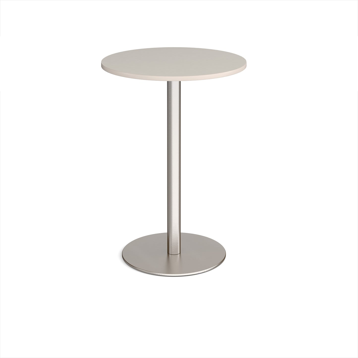 Monza circular poseur table with flat round base