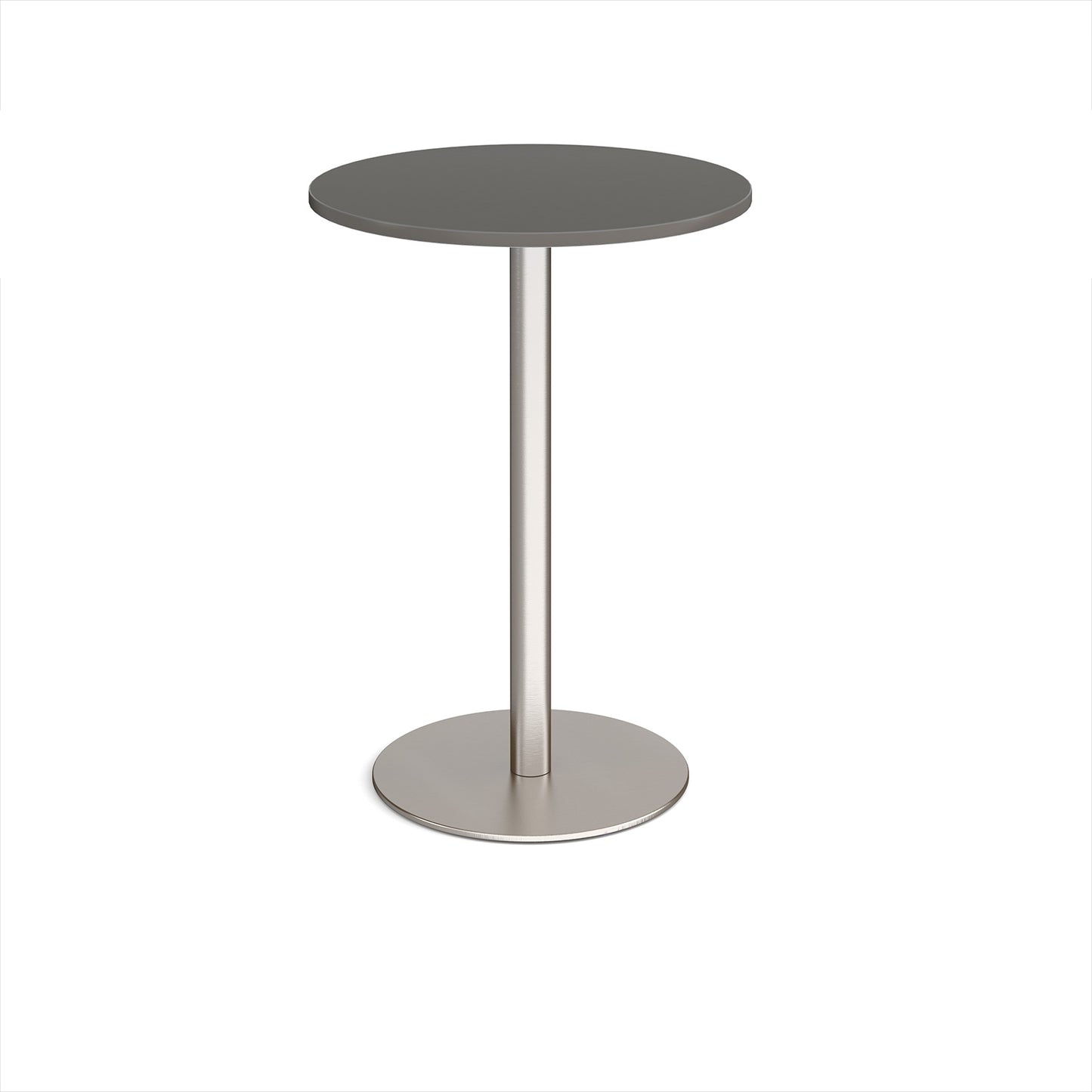 Monza circular poseur table with flat round base