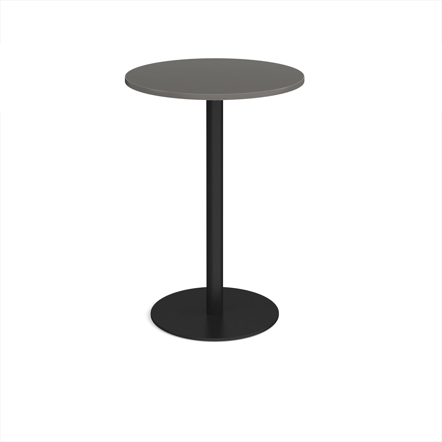 Monza circular poseur table with flat round base