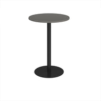 Monza circular poseur table with flat round base