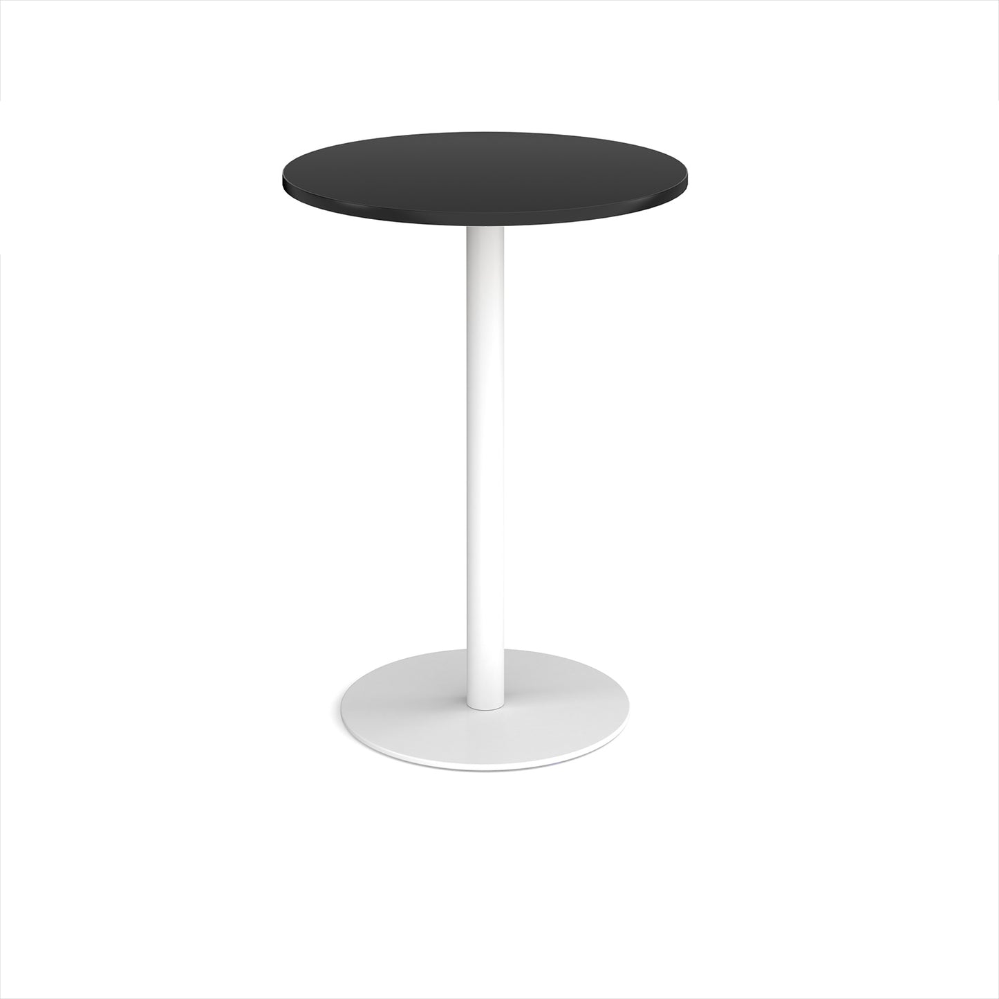 Monza circular poseur table with flat round base