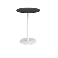 Monza circular poseur table with flat round base