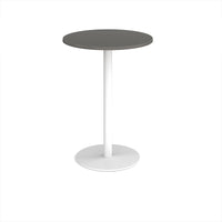 Monza circular poseur table with flat round base