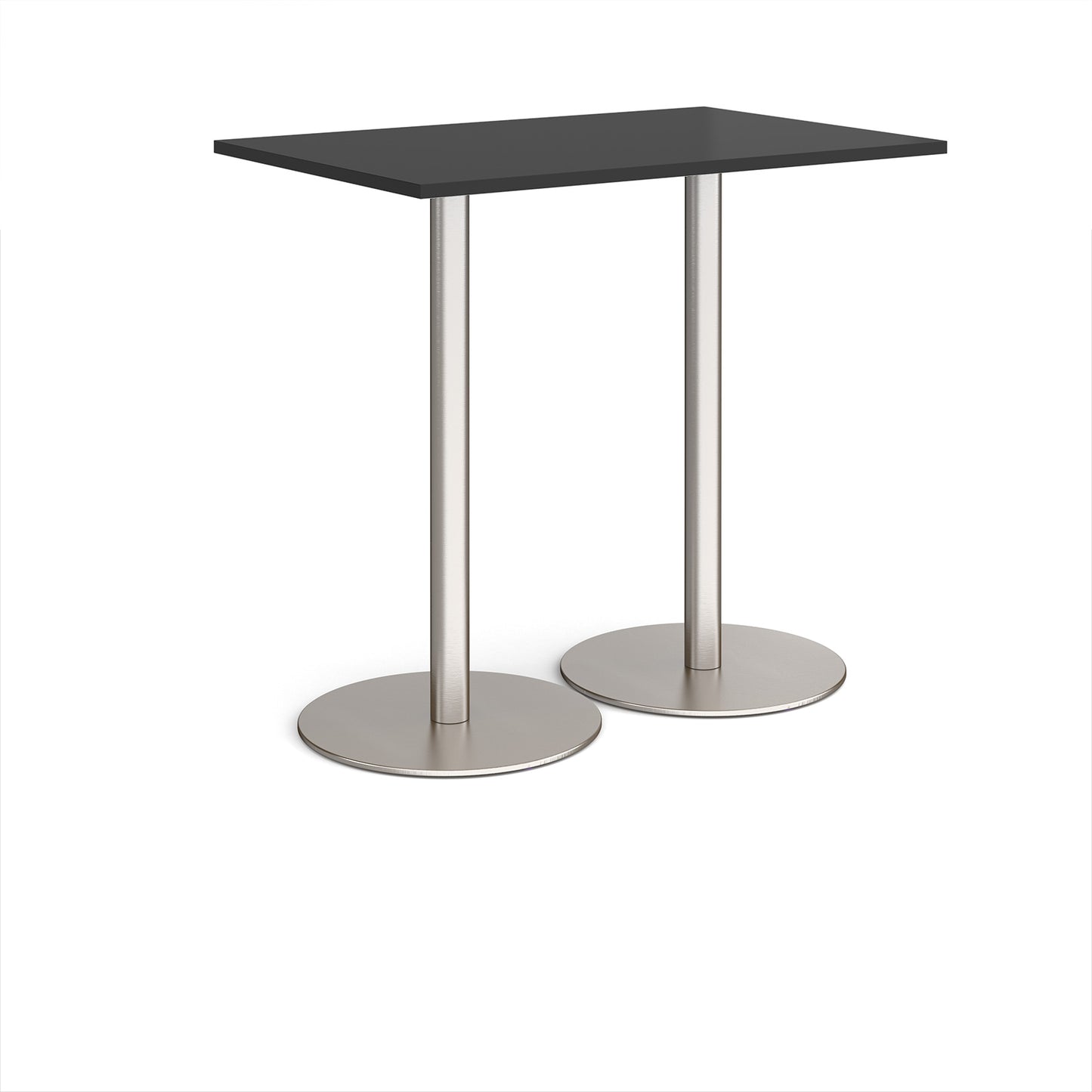 Monza rectangular poseur table with round bases