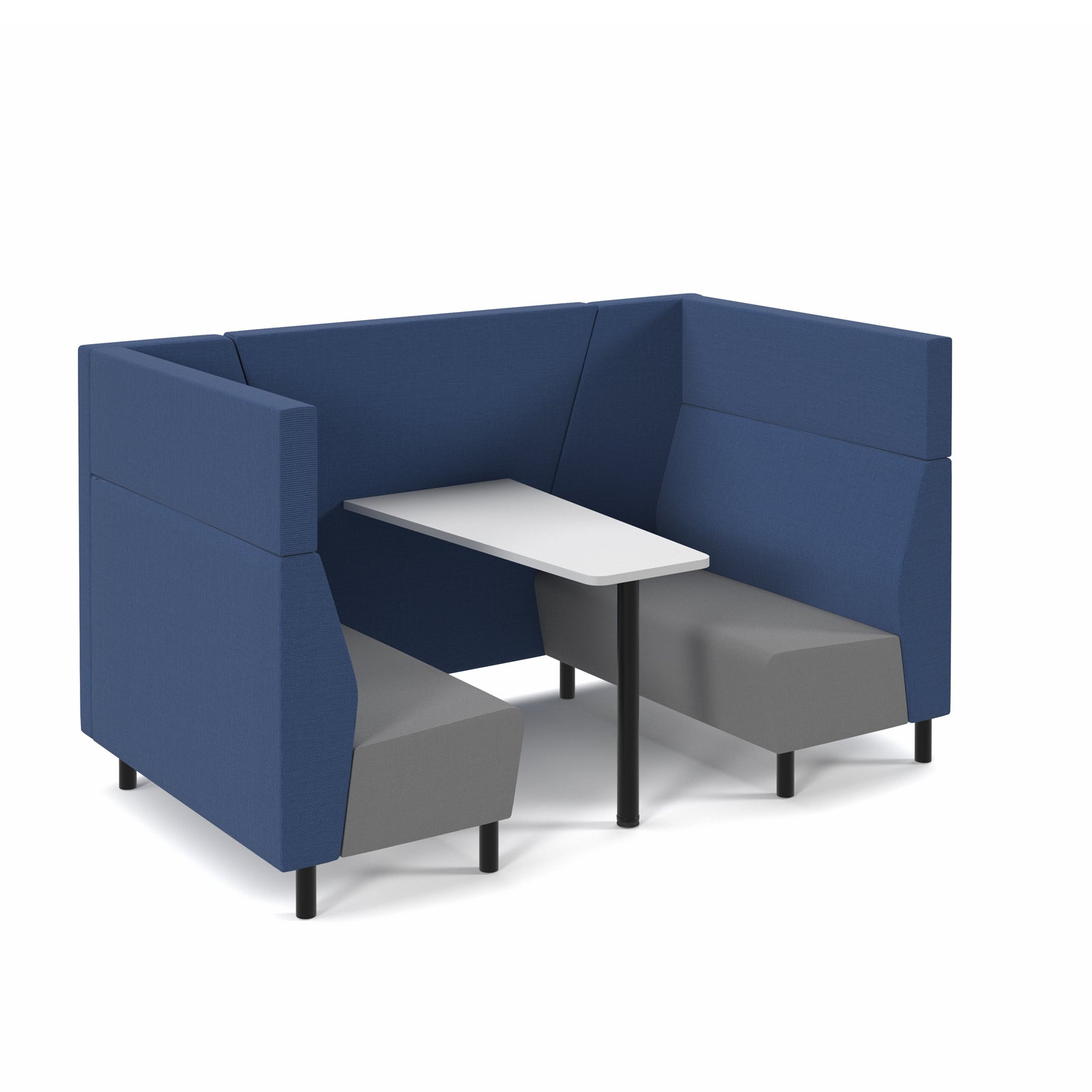 4 person fabric booth with table