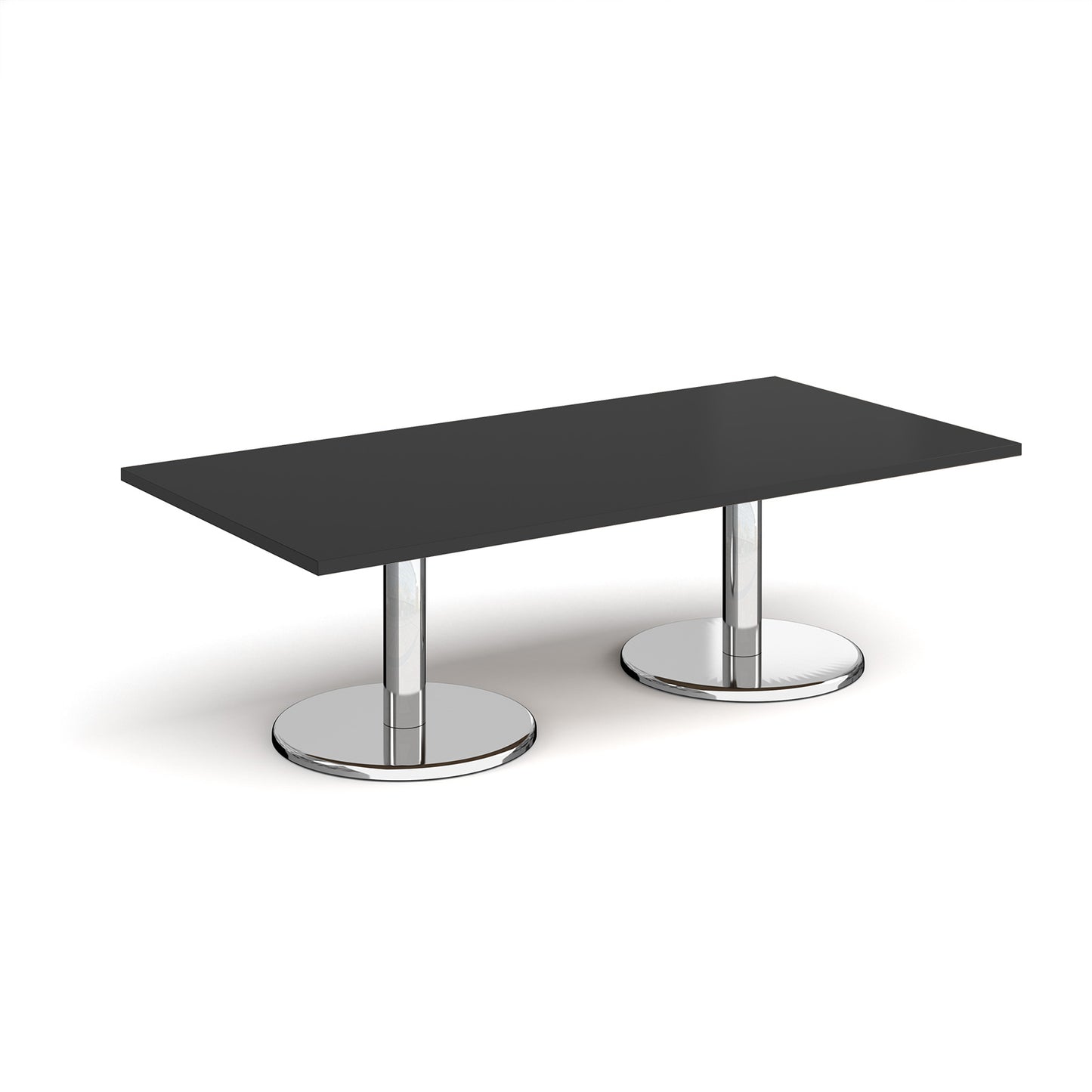 Pisa rectangular coffee table with round bases
