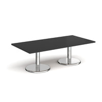 Pisa rectangular coffee table with round bases