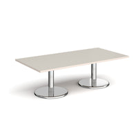 Pisa rectangular coffee table with round bases
