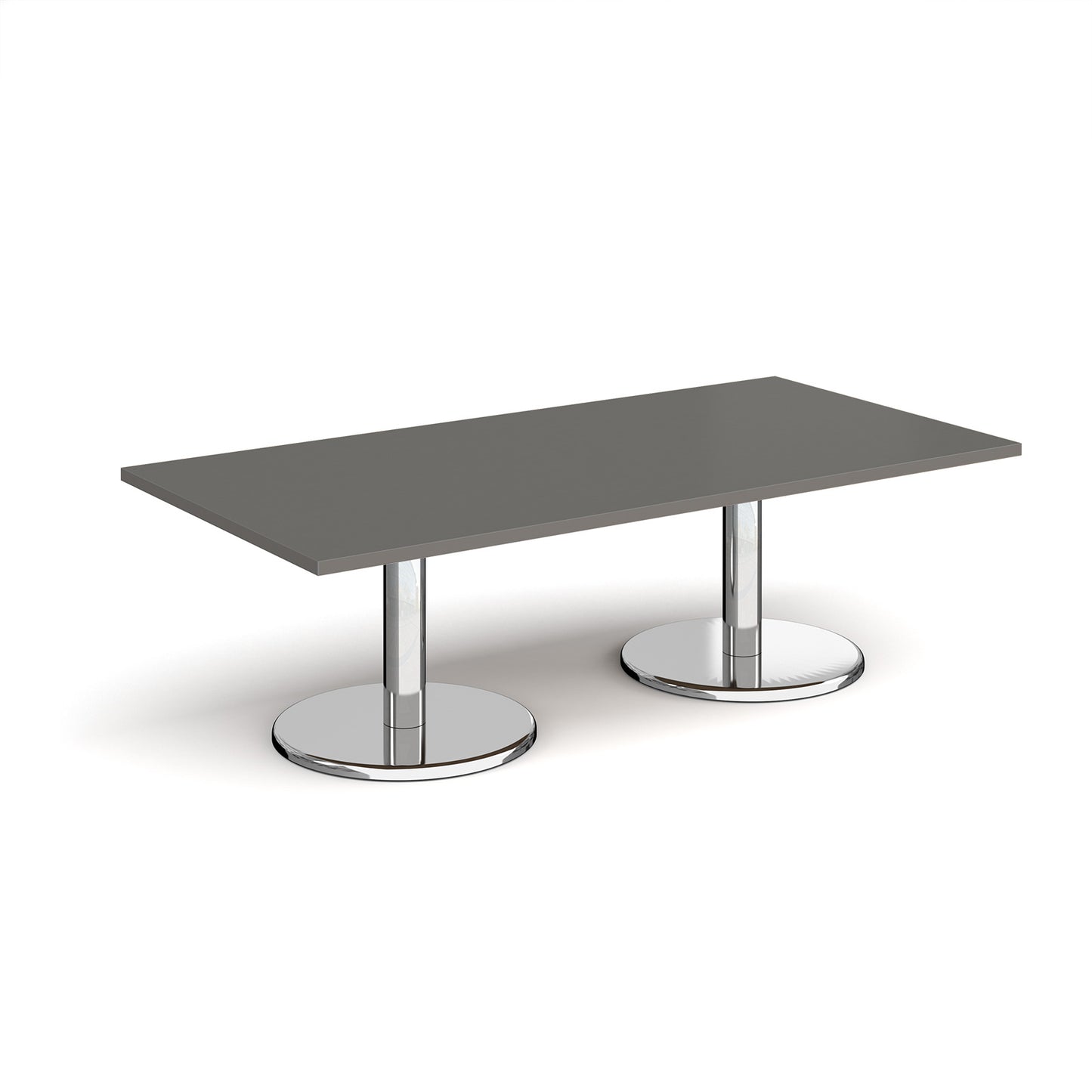 Pisa rectangular coffee table with round bases