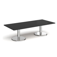 Pisa rectangular coffee table with round bases