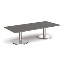 Pisa rectangular coffee table with round bases