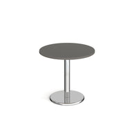 Pisa circular dining table with round base