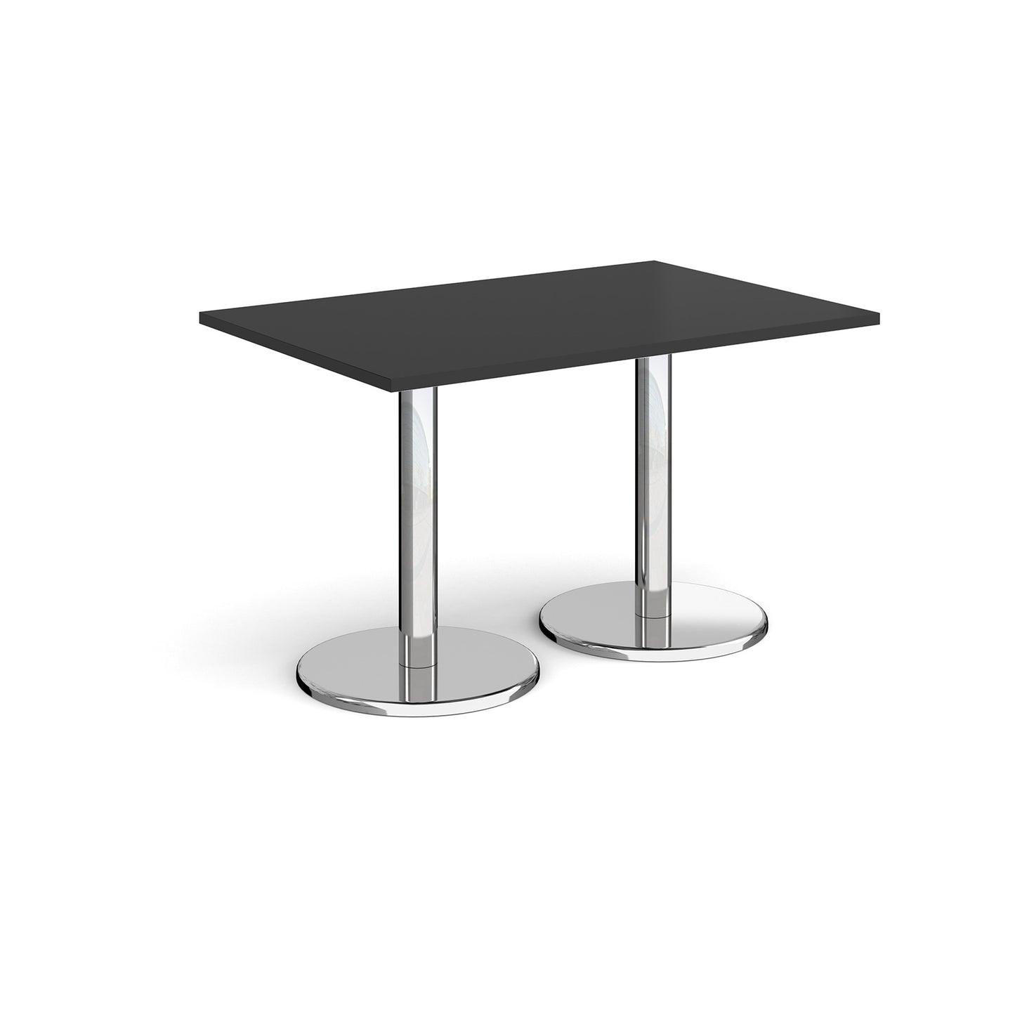 Pisa rectangular dining table with round bases
