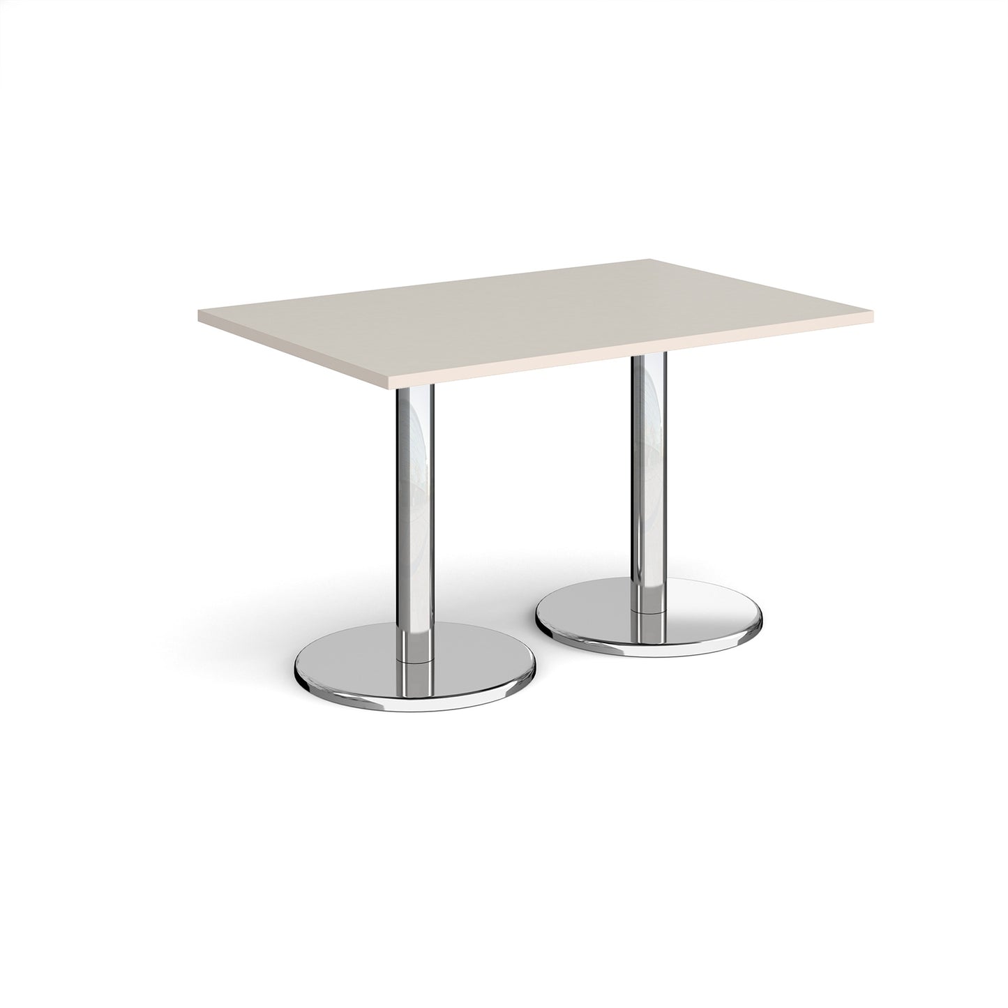 Pisa rectangular dining table with round bases