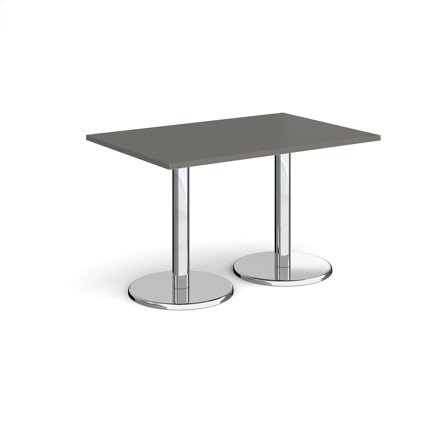 Pisa rectangular dining table with round bases