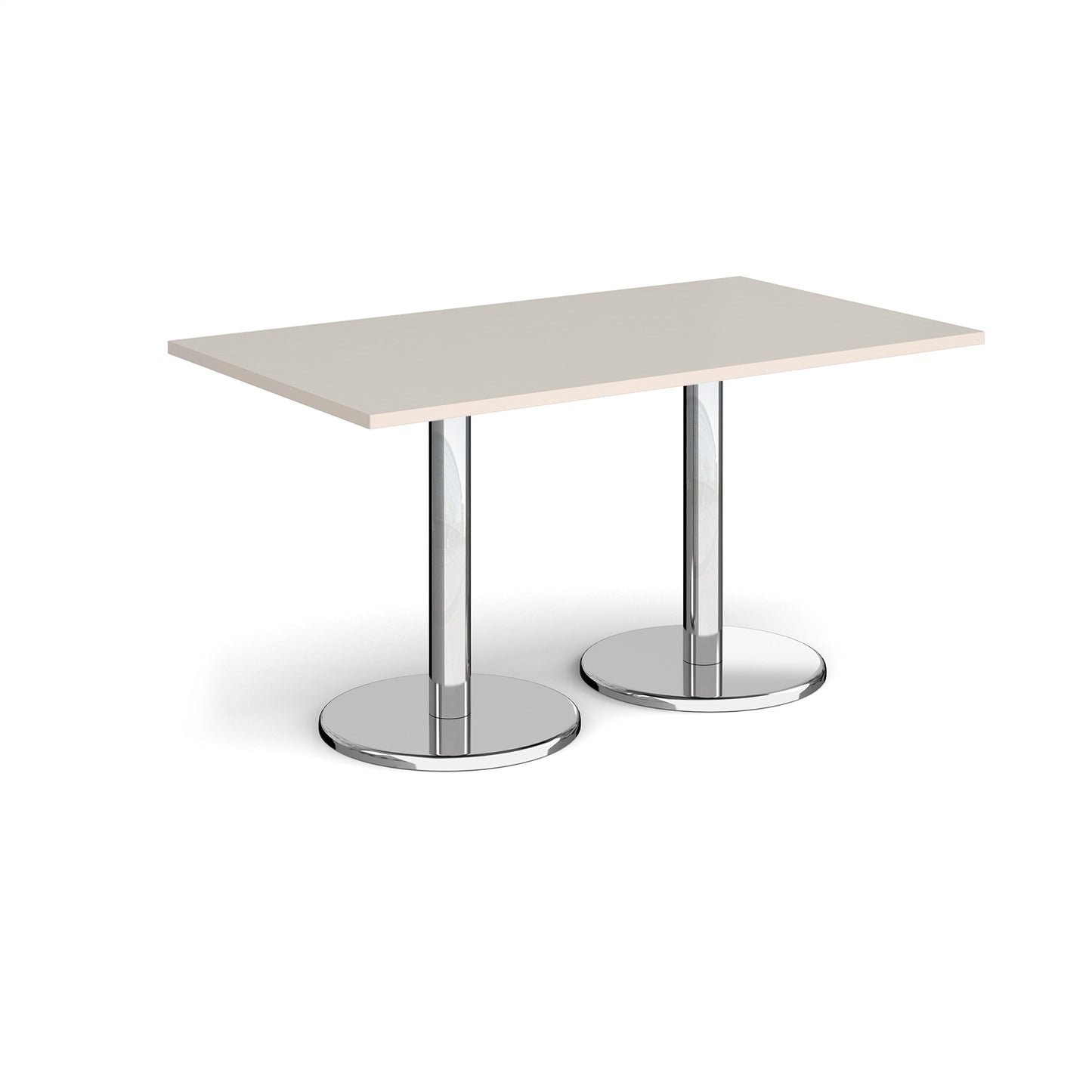 Pisa rectangular dining table with round bases