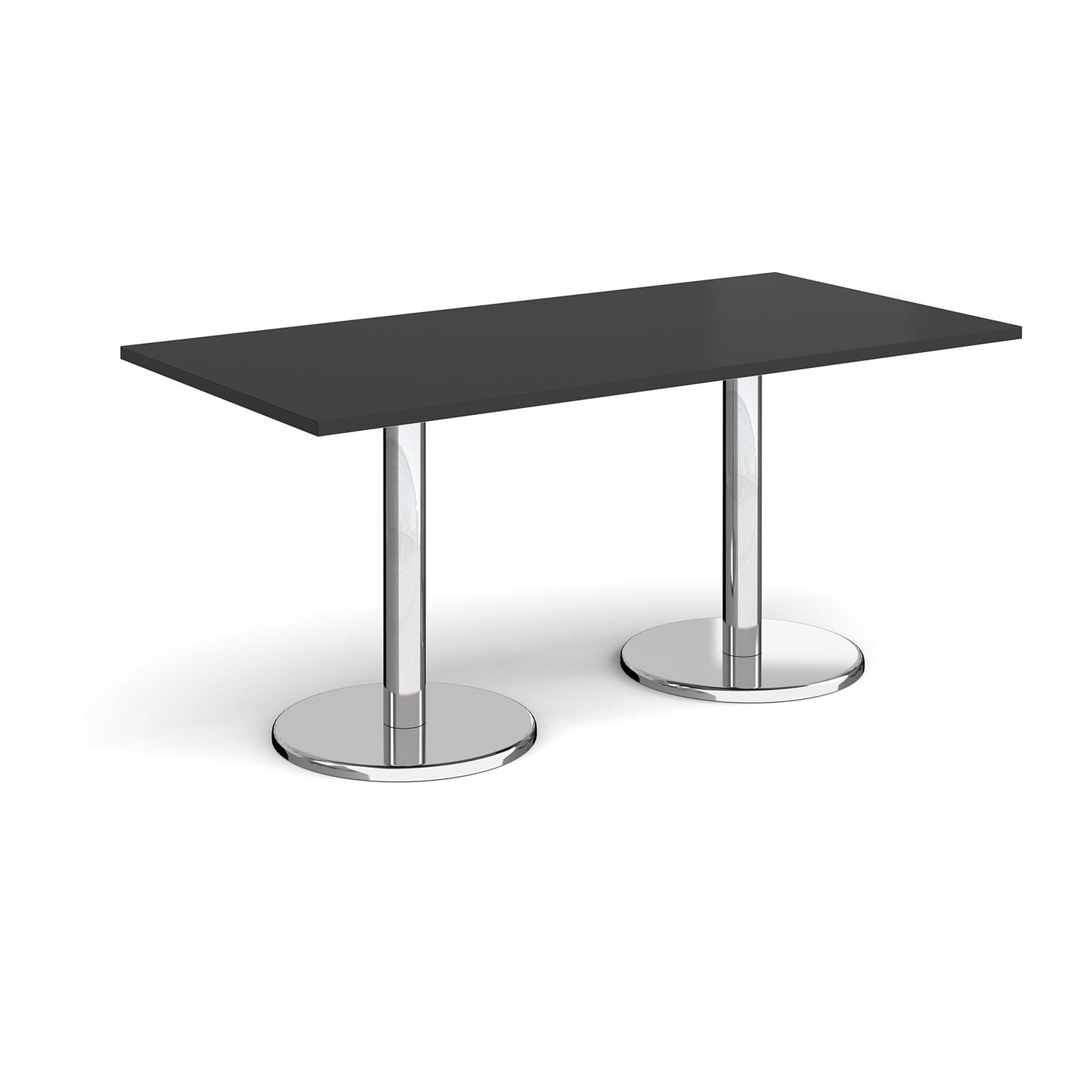 Pisa rectangular dining table with round bases