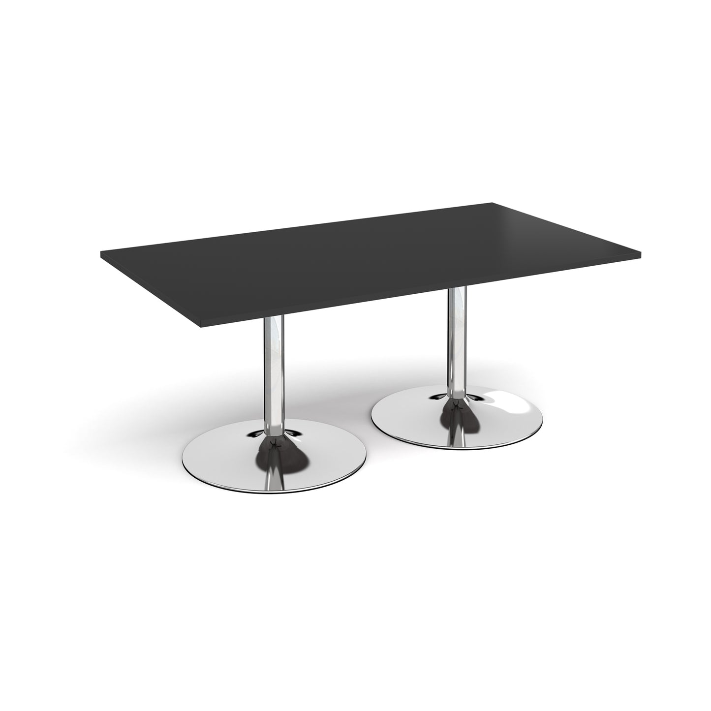 Trumpet base rectangular boardroom table