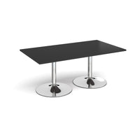 Trumpet base rectangular boardroom table