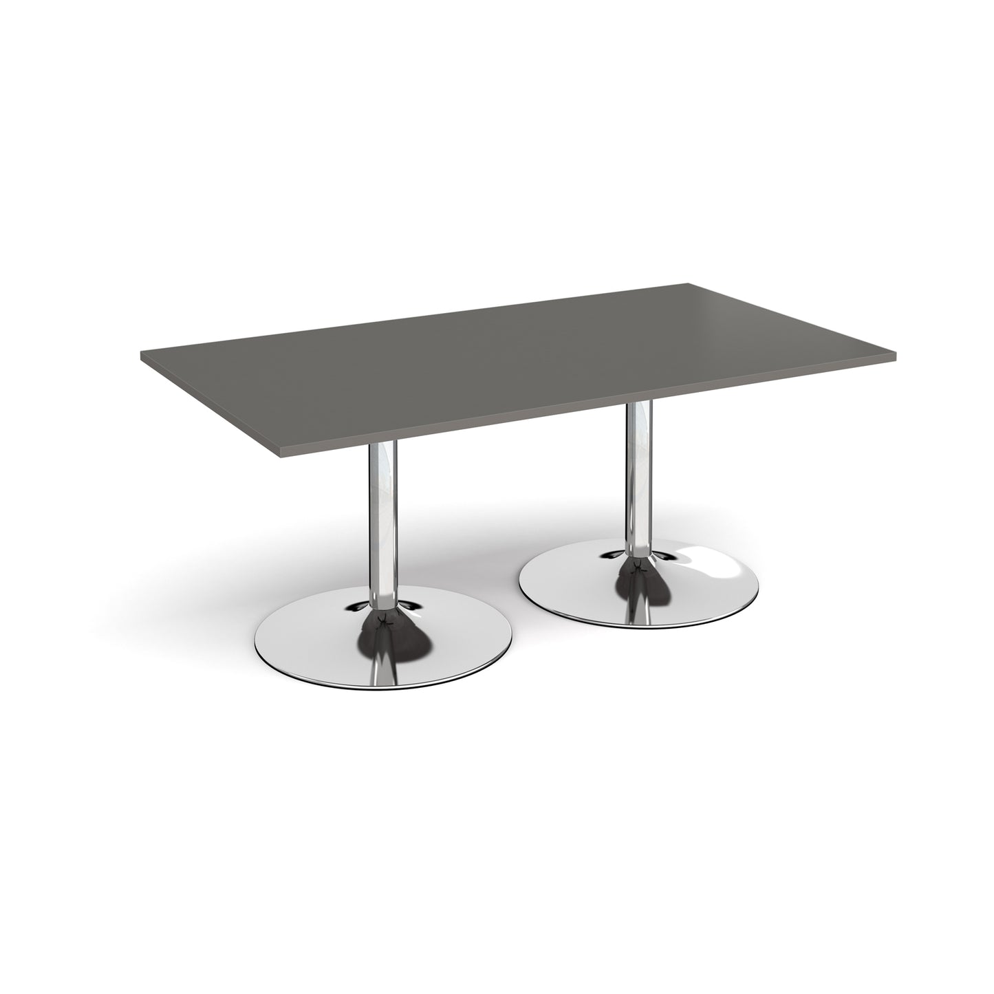 Trumpet base rectangular boardroom table