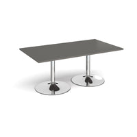Trumpet base rectangular boardroom table