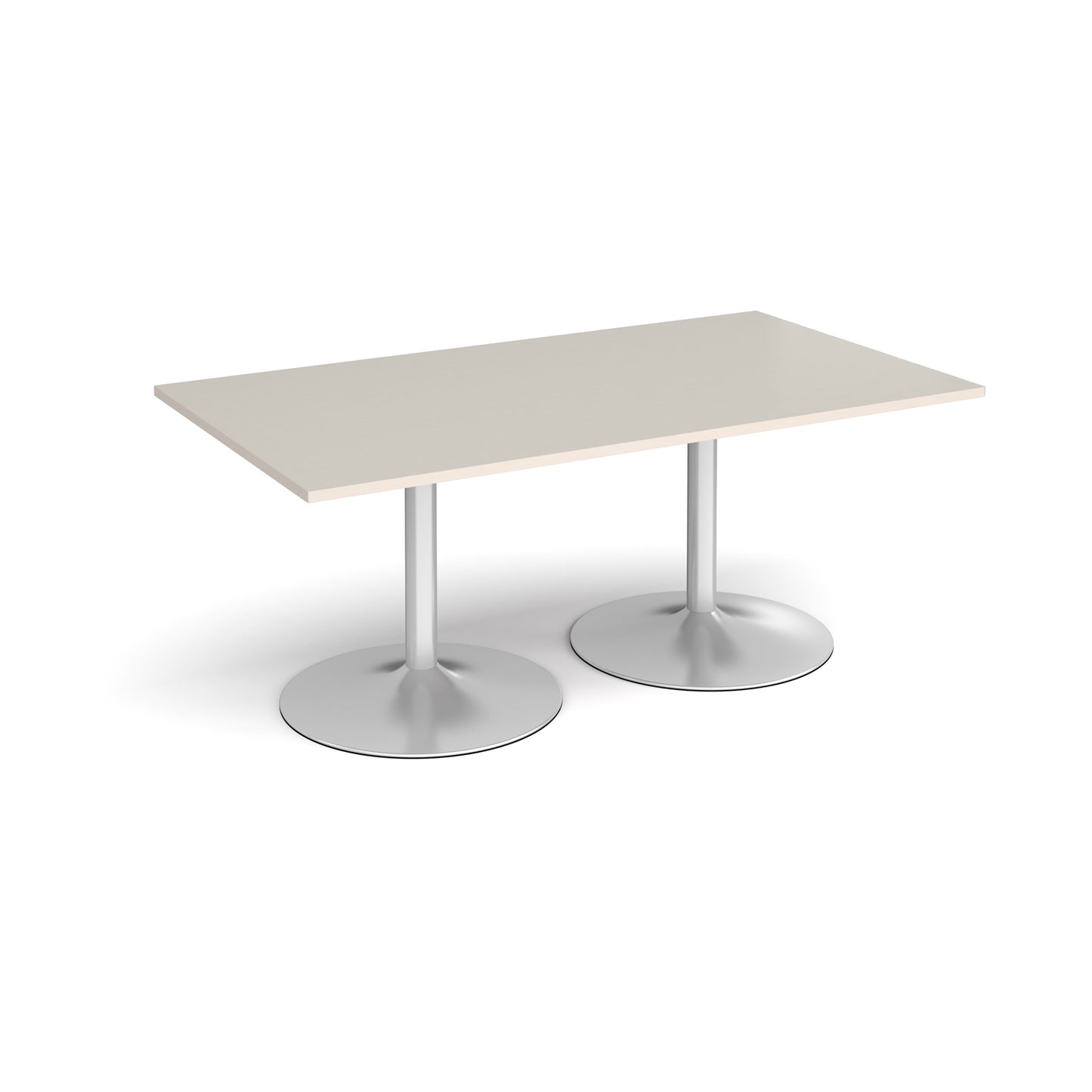 Trumpet base rectangular boardroom table
