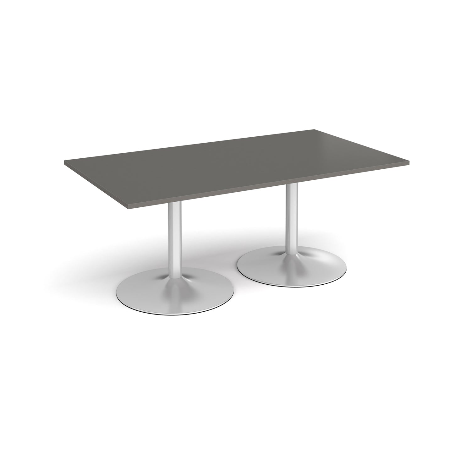 Trumpet base rectangular boardroom table