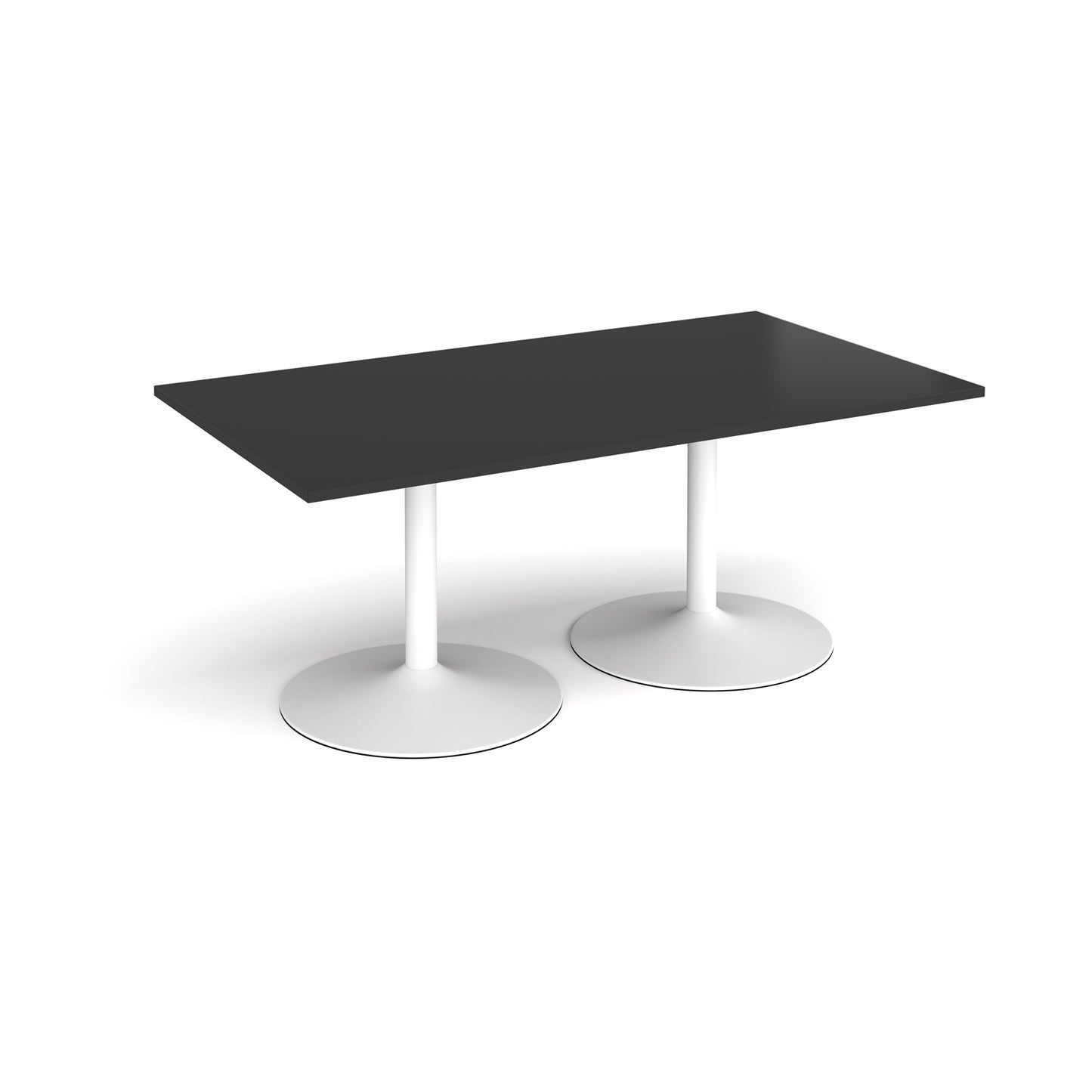 Trumpet base rectangular boardroom table