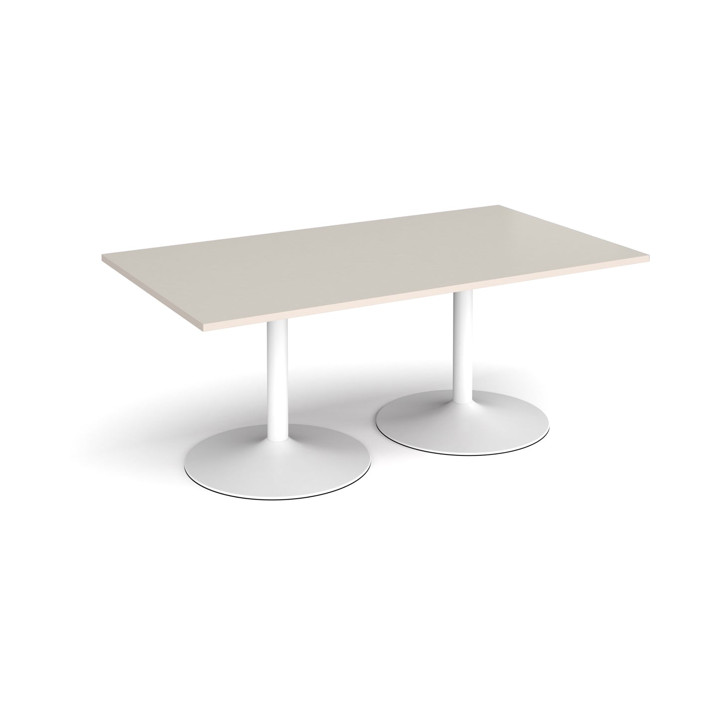 Trumpet base rectangular boardroom table