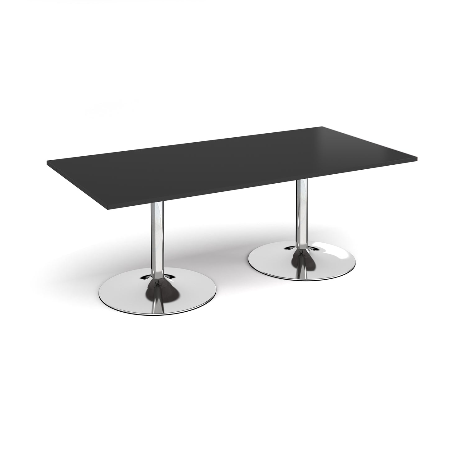 Trumpet base rectangular boardroom table