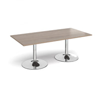 Trumpet base rectangular boardroom table