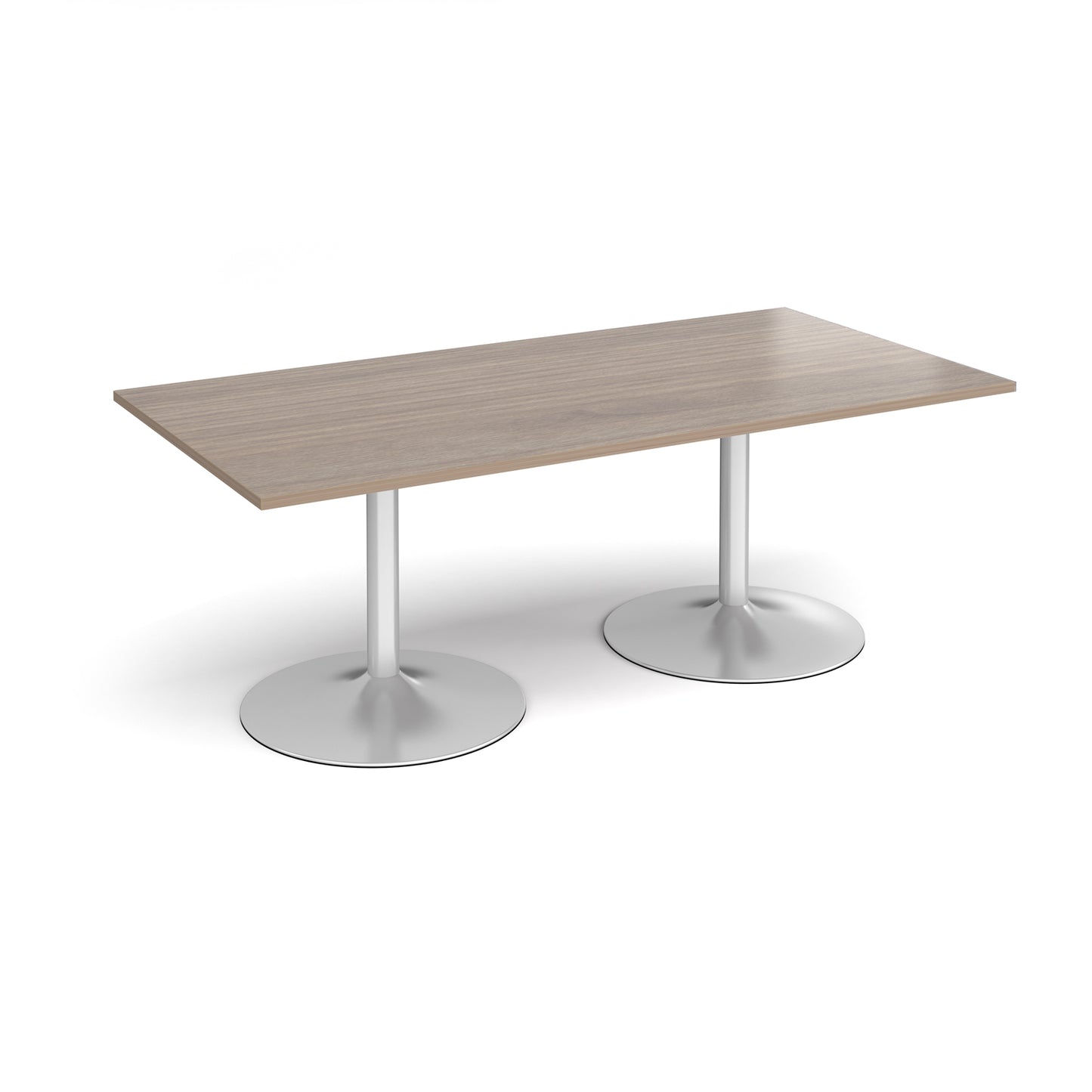 Trumpet base rectangular boardroom table