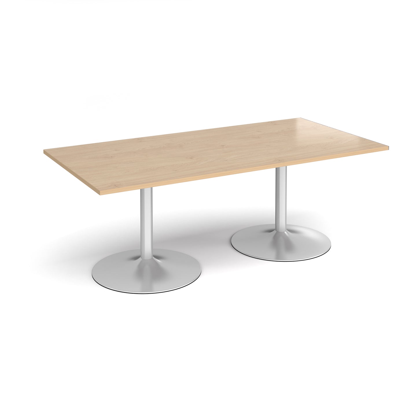 Trumpet base rectangular boardroom table